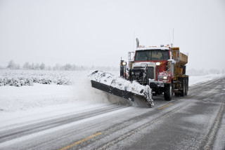 Snowplow winter road snow military - winter free wallpaper for desktop