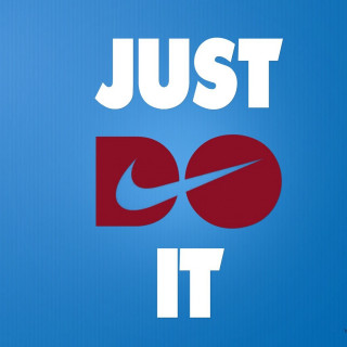 Blue red nike just do - white letter free wallpaper for tablet