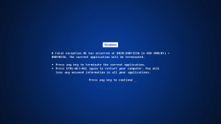 Blue screen white text says 2 - correct free wallpaper