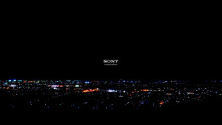 City night sony logo dark - a dark sky background free wallpaper