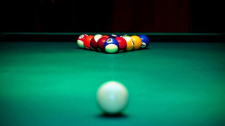 Pool table cue ball billiards - focus free wallpaper