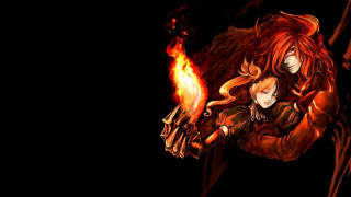 Fire couple fiery wings flaming - a fireball free wallpaper for desktop