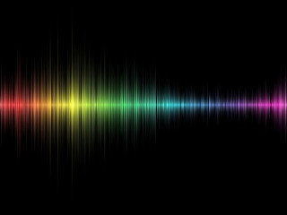 Colorful sound wave black background 2 - a black background free wallpaper for desktop