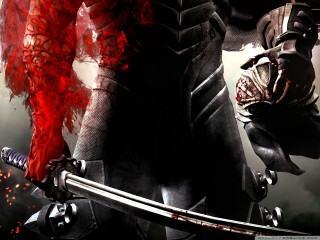 Man black suit sword red 2 - a black suit holding free wallpaper