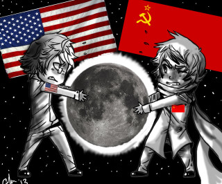 Fighting people flag moon hammer - a hammer free wallpaper