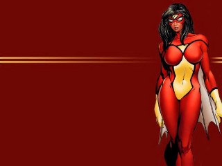 Woman red yellow costume bat - a bat free wallpaper