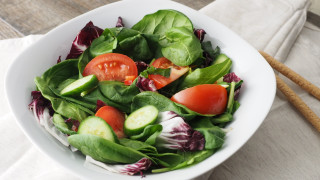 Salad vegetables white bowl food - other vegetable free wallpaper