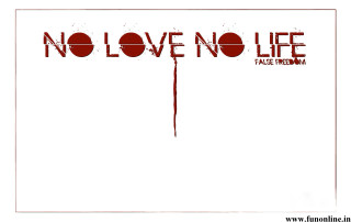 Blood dripping poster no love - a blood free wallpaper