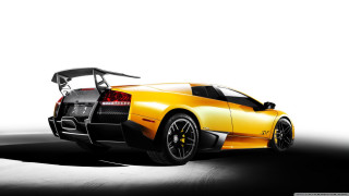 Yellow sports car black white - a yellow sports car free wallpaper