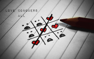Pencil paper hearts arrows love 2 - a pencil free wallpaper