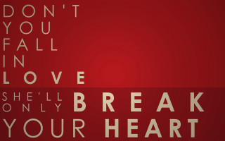 Red background break your heart - your heart free wallpaper