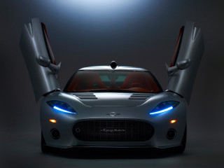 Silver sports car doors open - the dark room free wallpaper