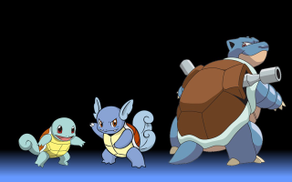 Pokemon group walking dark background - a group of pokemons free wallpaper