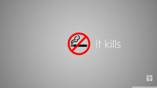 Red black sign it kills - sign free wallpaper