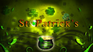 Stpatricksday gold shamrocks green bubble - charles mcauley free wallpaper