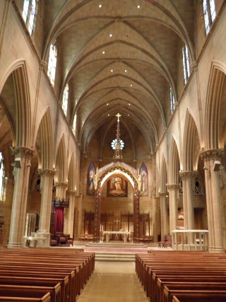 Church large alter tall ceiling - romanesque free wallpaper for mobile