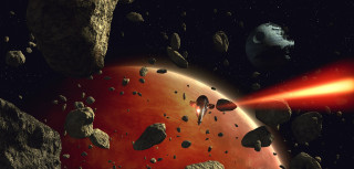 Red planet star astronaut moon - a red planet free wallpaper for desktop