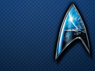 Star trek logo blue background 3 - scifi free wallpaper for desktop