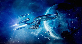 Space station galaxy starship distant - scifi free wallpaper for desktop