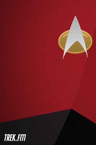 Star trek emblem red background - christopher perkins free wallpaper