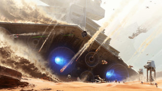 Star wars battle giant vehicle - craig mullins free wallpaper