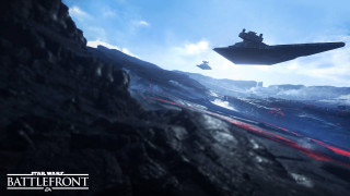 Star wars battle fighter mountain - a star war free wallpaper