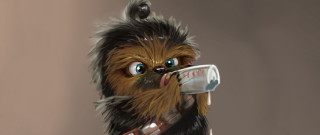 Chewchew character holding soda bag - a can of soda free wallpaper
