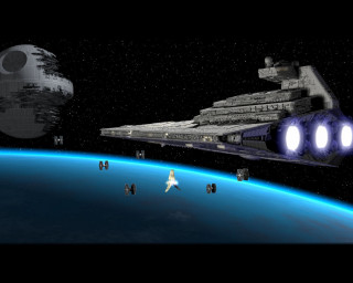 Spacecraft blue planet star wars - edward george handel lucas free wallpaper