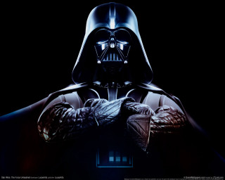 Darth vader poster hands folded 2 - free dark wallpaper for desktop