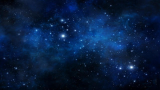 Stars blue sky black background - a space free wallpaper