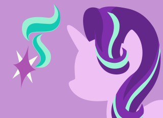 Purple pony star vector long - its nose free wallpaper