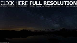 Night sky stars lake click - a night sky free wallpaper