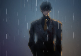 Man suit tie rain hands - dean roger free wallpaper