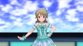 Woman dress screen clouds sky - a screen free wallpaper