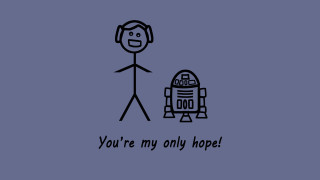 Man robot only hope blue - youre free wallpaper