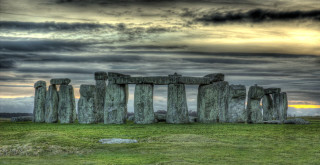 Stonehenge field cloudy sky clouds - carl critchlow free wallpaper for desktop