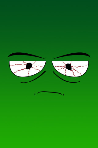 Green background sad face frown - sad free wallpaper for mobile