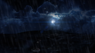 Full moon dog water night - cinematic matte painting free wallpaper