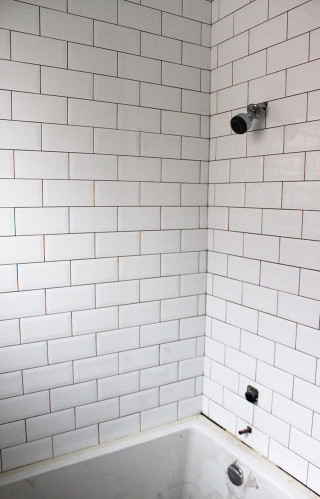 White tiled bathroom mosaic shower - clean free wallpaper for mobile