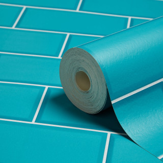 Blue paper tile floor tape - plasticien free wallpaper for tablet