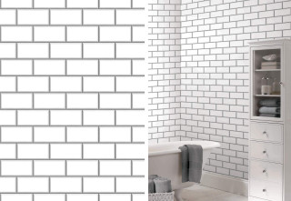 Bathroom white toilet white cabinet - a shelf free wallpaper