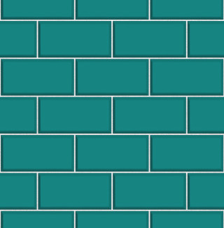 Blue brick wall white border 2 - vaporwave color free wallpaper