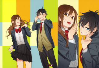 Anime group colorful background red - a colorful background free wallpaper