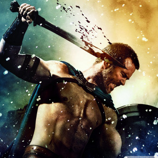 Man sword helmet water splash - free fantasy wallpaper for tablet