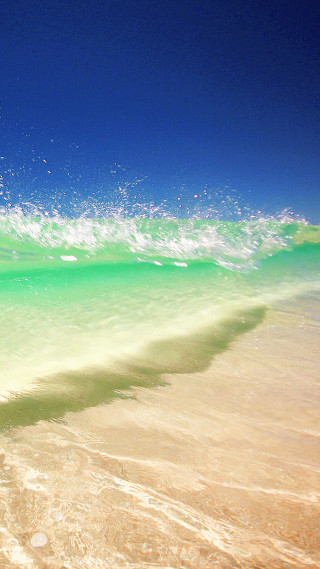 Surfing wave ocean sunny day - in the ocean free wallpaper for mobile