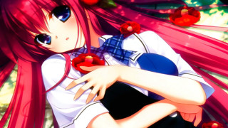 Pink haired girl rose anime - long pink hair free wallpaper