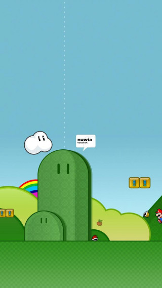 Castle rainbow cloud speech bubble - free gaming wallpaper for mobile