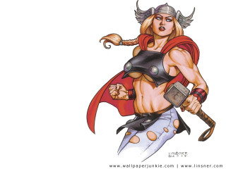 Woman sword helmet hammer warrior - bruce timm free wallpaper