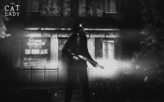 Man holding gun building cat - ben templesmith free wallpaper