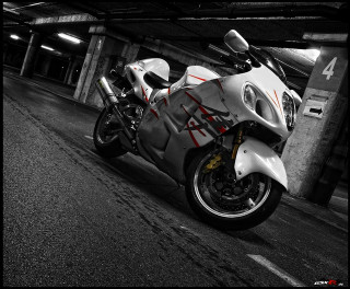 White motorcycle parking garage red - a parking garage next free wallpaper for desktop